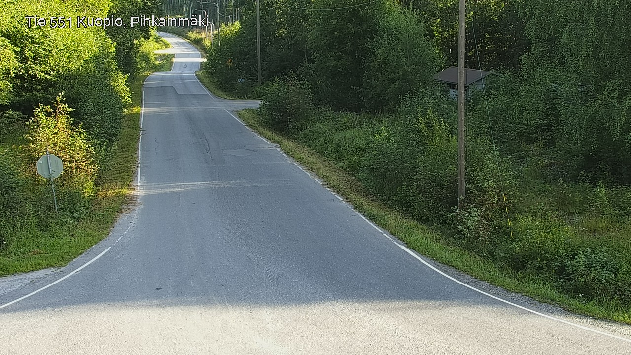 Weather Camera Image Road 551 Kuopio, Pihkainmäki, Kuopio, Pohjois-Savo