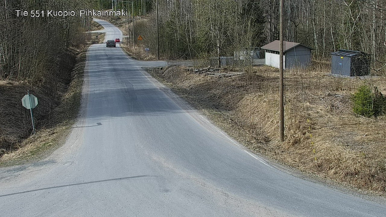 Weather Camera Image Road 551 Kuopio, Pihkainmäki, Kuopio, Pohjois-Savo