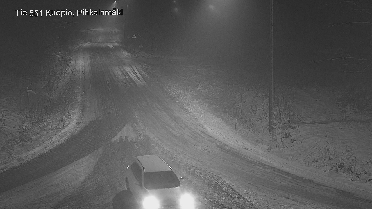 Weather Camera Image Road 551 Kuopio, Pihkainmäki, Kuopio, Pohjois-Savo