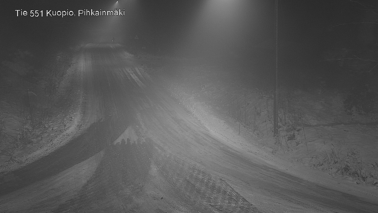 Weather Camera Image Road 551 Kuopio, Pihkainmäki, Kuopio, Pohjois-Savo