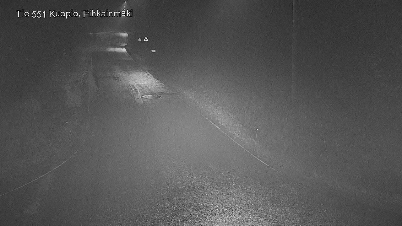 Weather Camera Image Road 551 Kuopio, Pihkainmäki, Kuopio, Pohjois-Savo