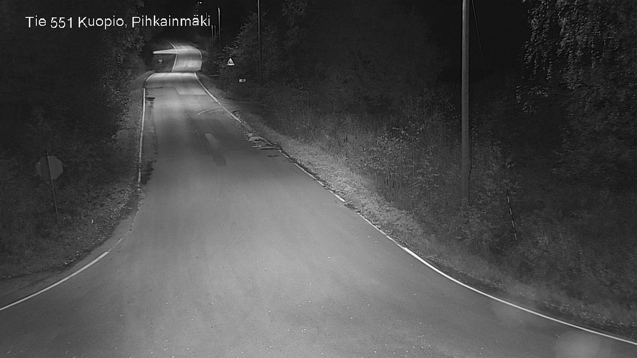 Weather Camera Image Road 551 Kuopio, Pihkainmäki, Kuopio, Pohjois-Savo