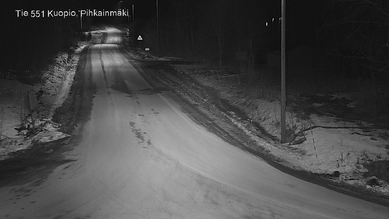 Weather Camera Image Väg 551 Kuopio, Pihkainmäki, Kuopio, Pohjois-Savo