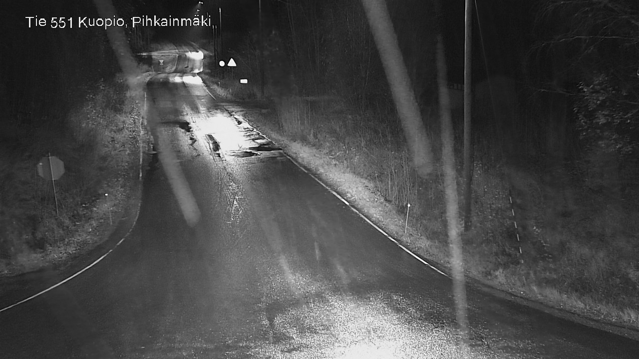 Weather Camera Image Väg 551 Kuopio, Pihkainmäki, Kuopio, Pohjois-Savo