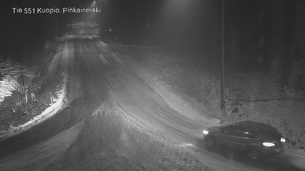Weather Camera Image Road 551 Kuopio, Pihkainmäki, Kuopio, Pohjois-Savo