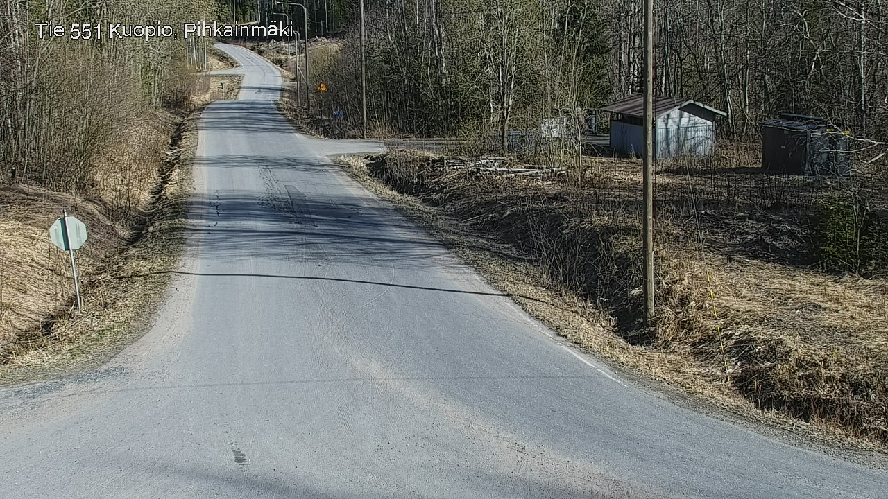 Weather Camera Image Road 551 Kuopio, Pihkainmäki, Kuopio, Pohjois-Savo
