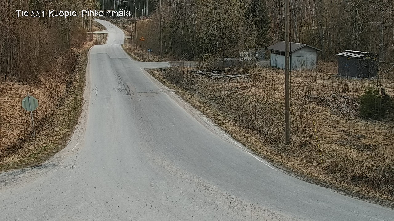 Weather Camera Image Road 551 Kuopio, Pihkainmäki, Kuopio, Pohjois-Savo