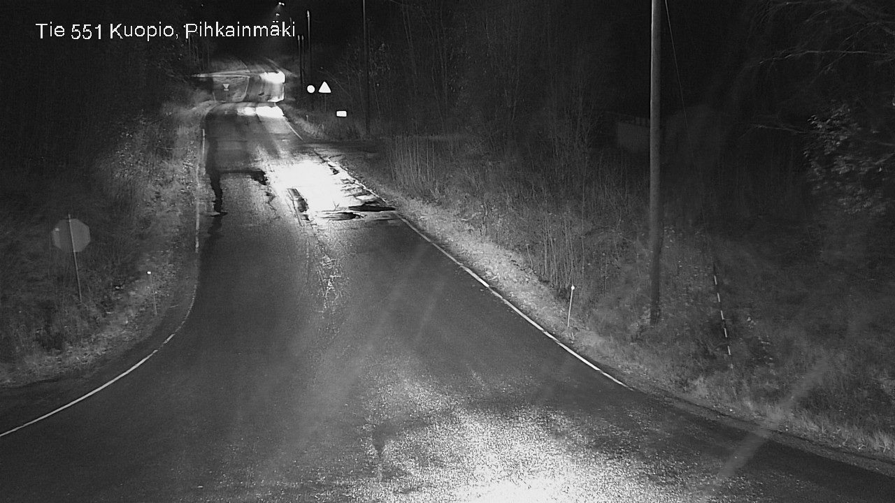 Weather Camera Image Väg 551 Kuopio, Pihkainmäki, Kuopio, Pohjois-Savo