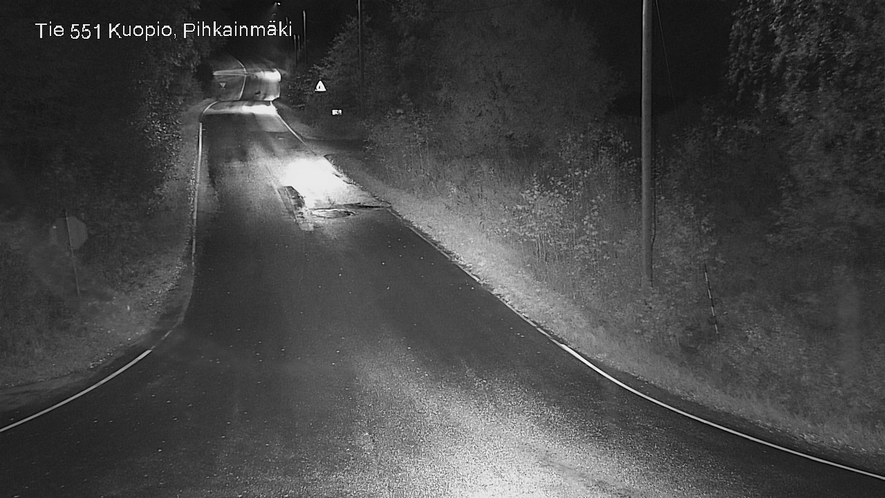 Weather Camera Image Road 551 Kuopio, Pihkainmäki, Kuopio, Pohjois-Savo