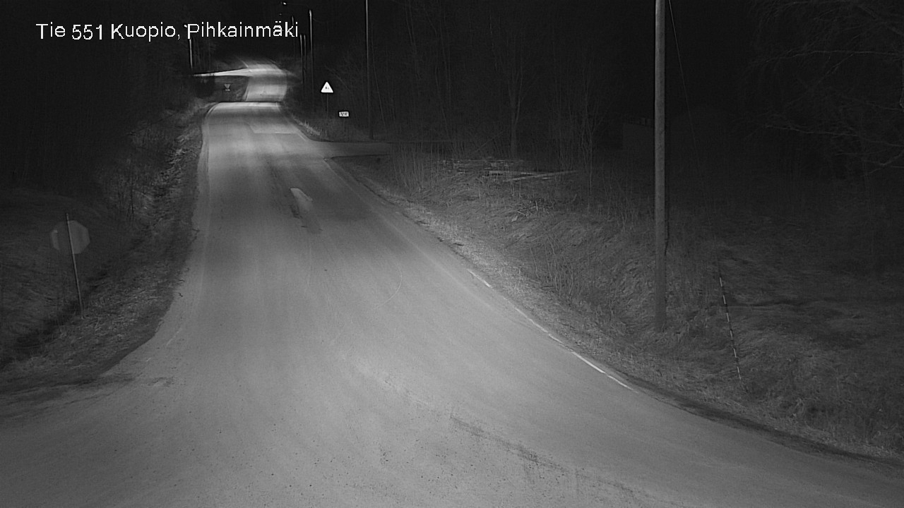 Weather Camera Image Road 551 Kuopio, Pihkainmäki, Kuopio, Pohjois-Savo
