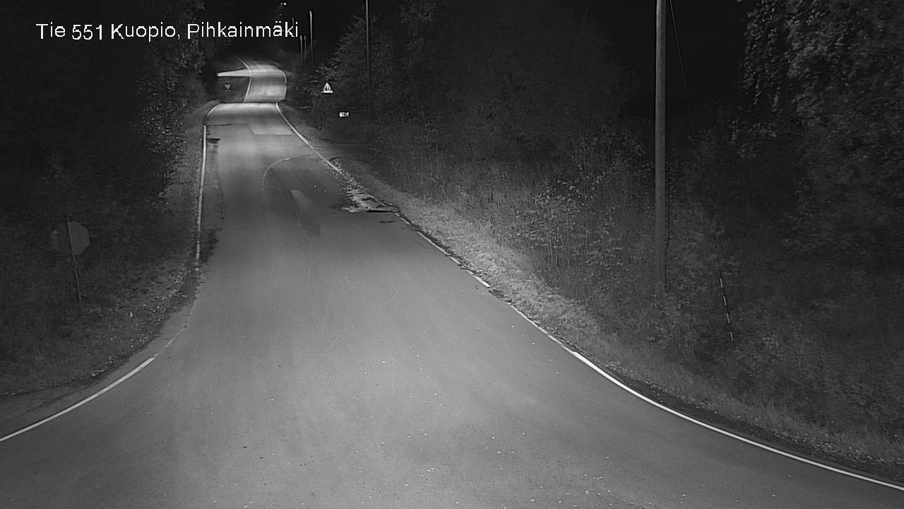 Weather Camera Image Road 551 Kuopio, Pihkainmäki, Kuopio, Pohjois-Savo