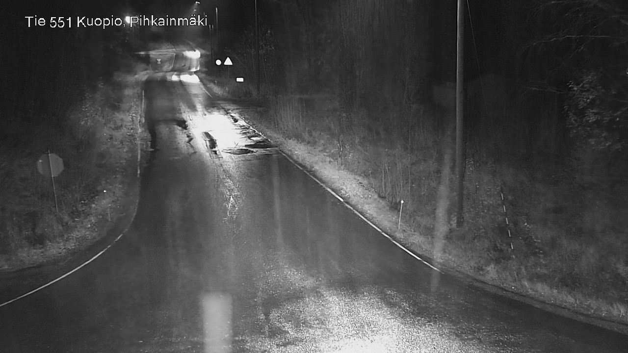 Weather Camera Image Väg 551 Kuopio, Pihkainmäki, Kuopio, Pohjois-Savo