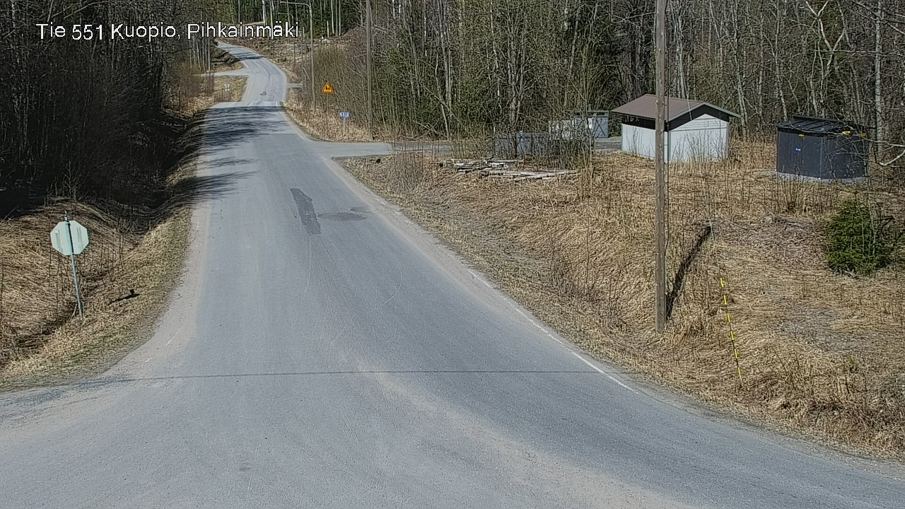 Weather Camera Image Road 551 Kuopio, Pihkainmäki, Kuopio, Pohjois-Savo