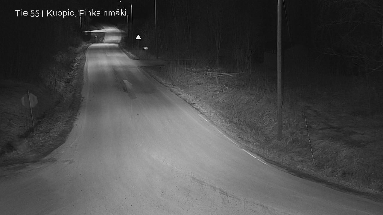 Weather Camera Image Road 551 Kuopio, Pihkainmäki, Kuopio, Pohjois-Savo