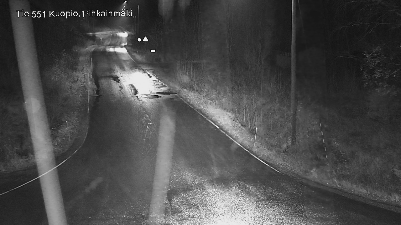 Weather Camera Image Road 551 Kuopio, Pihkainmäki, Kuopio, Pohjois-Savo