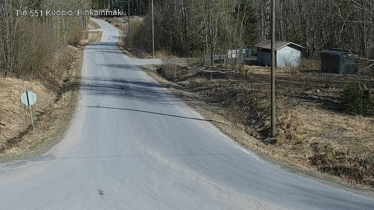 Weather Camera Image Road 551 Kuopio, Pihkainmäki, Kuopio, Pohjois-Savo