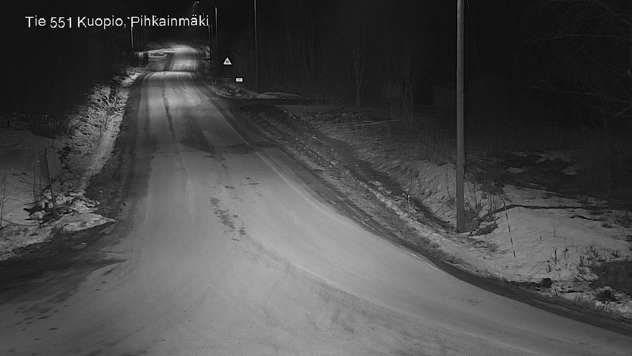Weather Camera Image Väg 551 Kuopio, Pihkainmäki, Kuopio, Pohjois-Savo