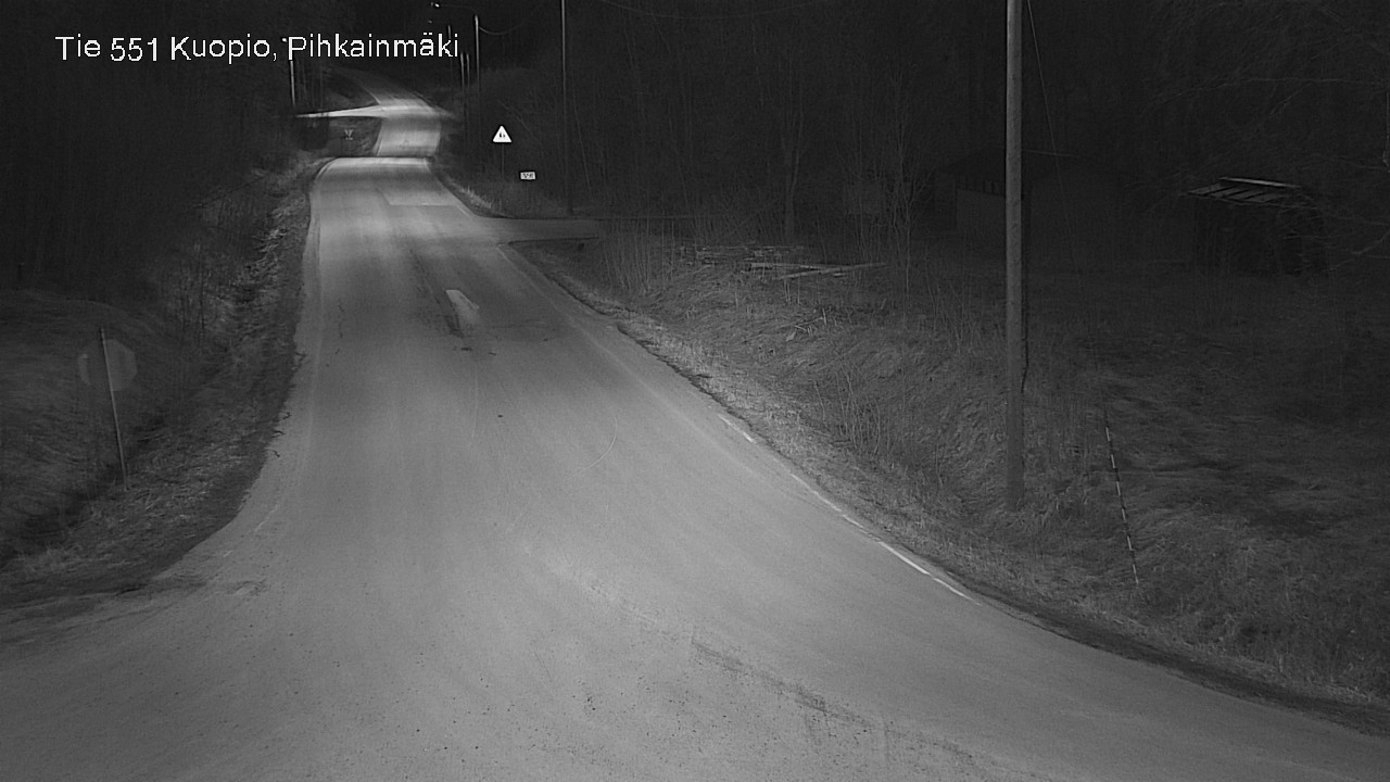 Weather Camera Image Road 551 Kuopio, Pihkainmäki, Kuopio, Pohjois-Savo