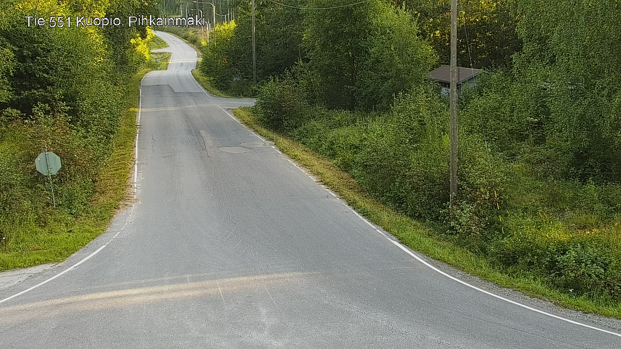 Weather Camera Image Road 551 Kuopio, Pihkainmäki, Kuopio, Pohjois-Savo