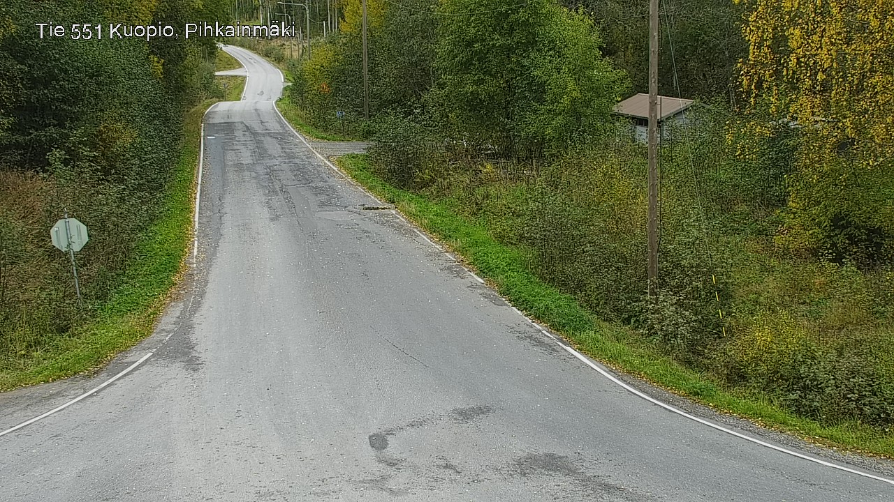 Weather Camera Image Road 551 Kuopio, Pihkainmäki, Kuopio, Pohjois-Savo