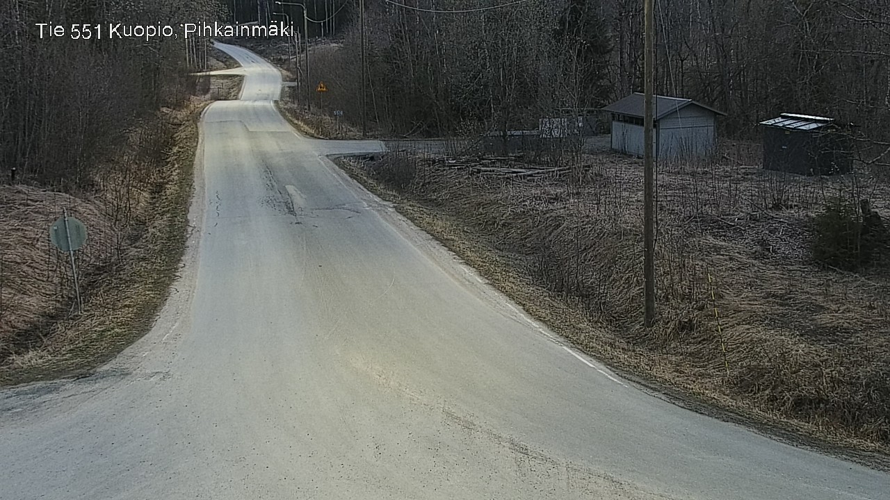 Weather Camera Image Road 551 Kuopio, Pihkainmäki, Kuopio, Pohjois-Savo