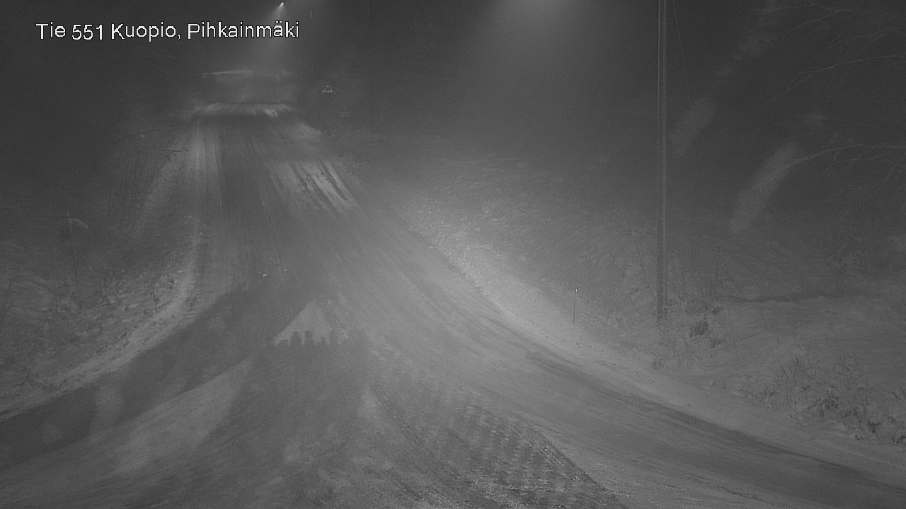 Weather Camera Image Road 551 Kuopio, Pihkainmäki, Kuopio, Pohjois-Savo