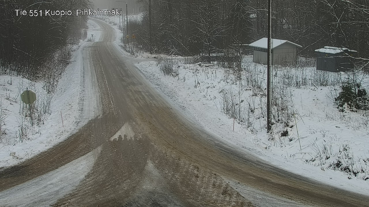 Weather Camera Image Road 551 Kuopio, Pihkainmäki, Kuopio, Pohjois-Savo
