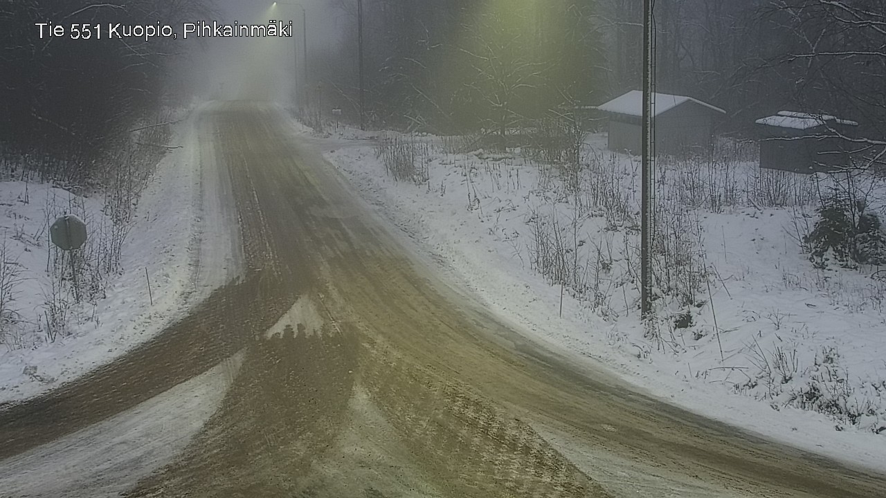 Weather Camera Image Road 551 Kuopio, Pihkainmäki, Kuopio, Pohjois-Savo