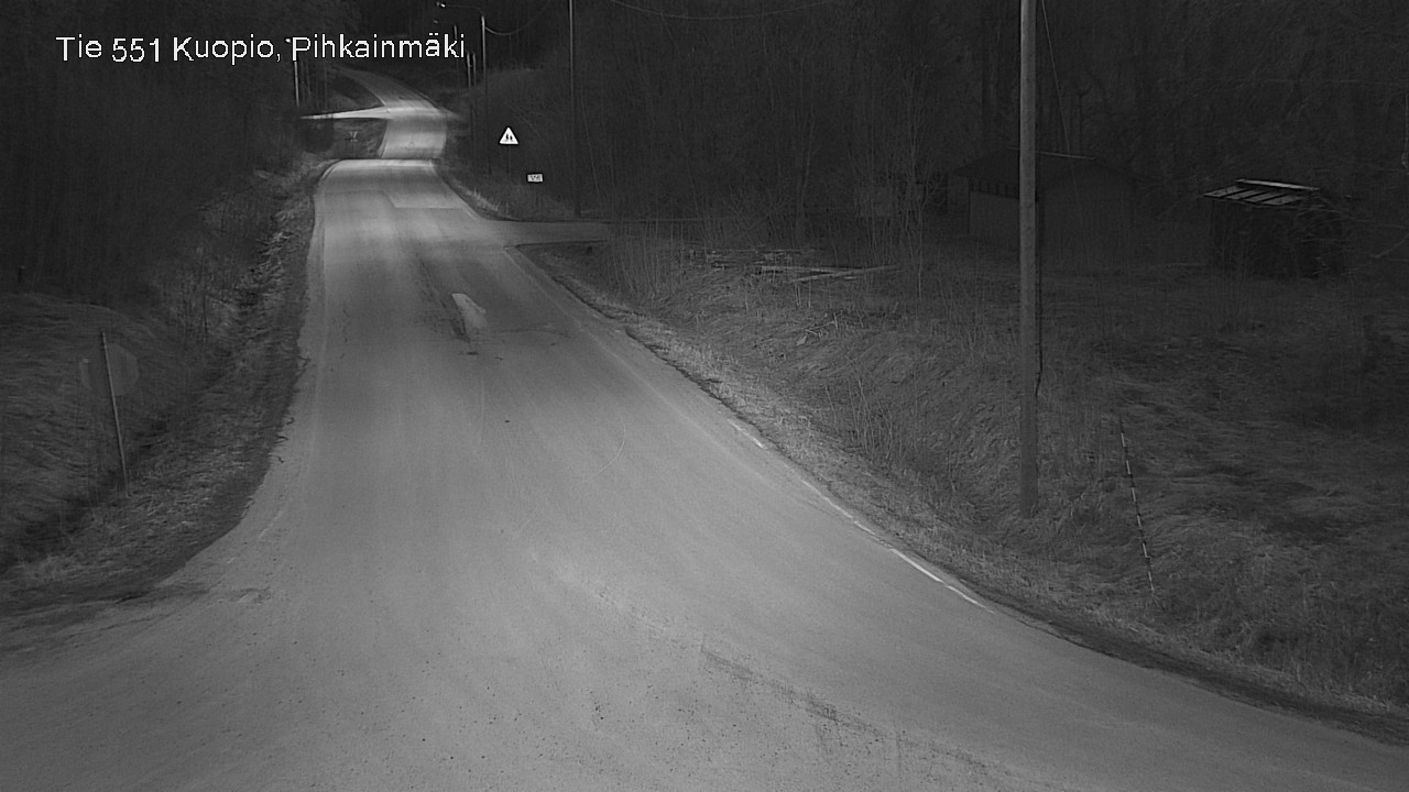 Weather Camera Image Road 551 Kuopio, Pihkainmäki, Kuopio, Pohjois-Savo