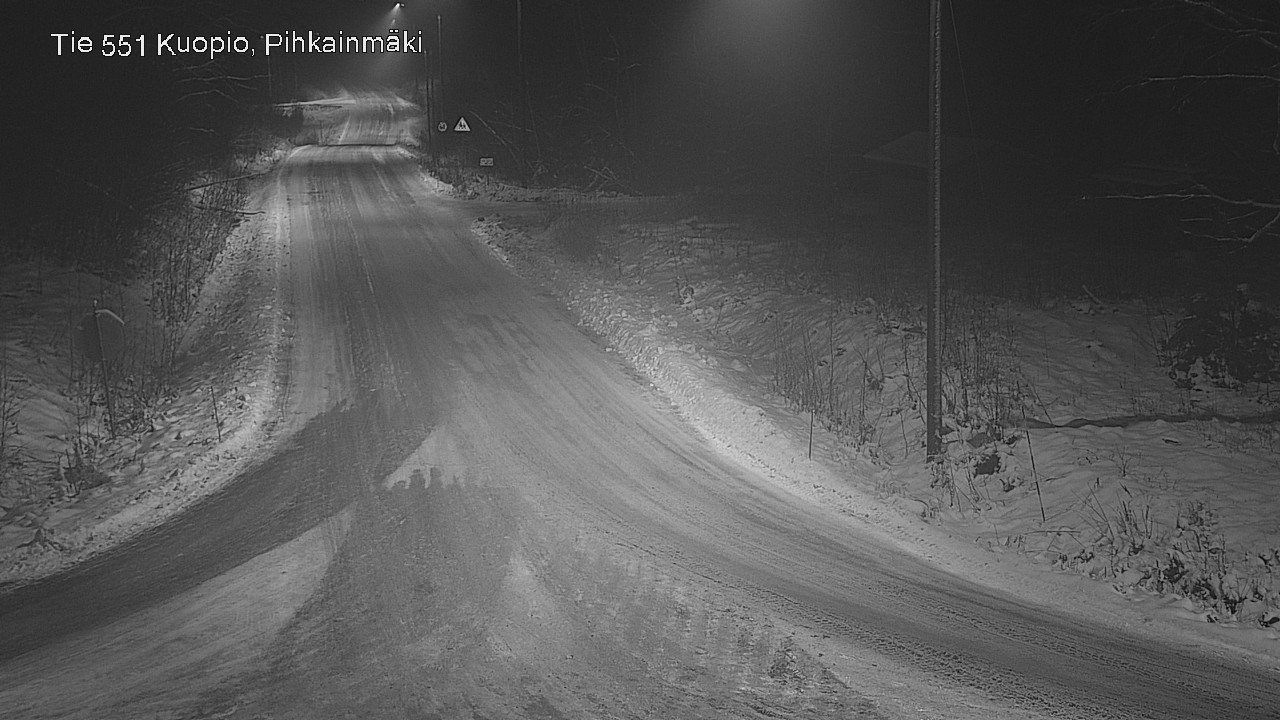 Weather Camera Image Road 551 Kuopio, Pihkainmäki, Kuopio, Pohjois-Savo