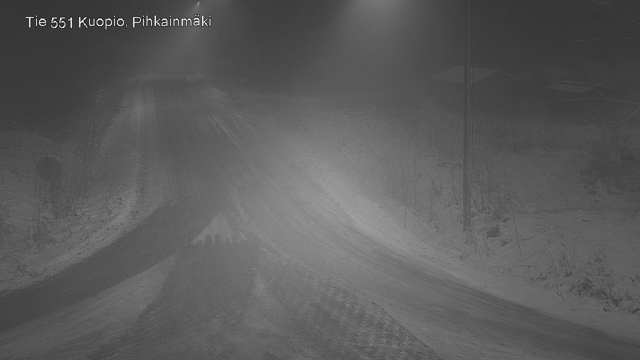 Weather Camera Image Road 551 Kuopio, Pihkainmäki, Kuopio, Pohjois-Savo