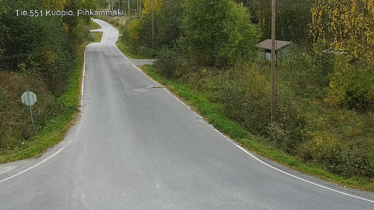Weather Camera Image Road 551 Kuopio, Pihkainmäki, Kuopio, Pohjois-Savo