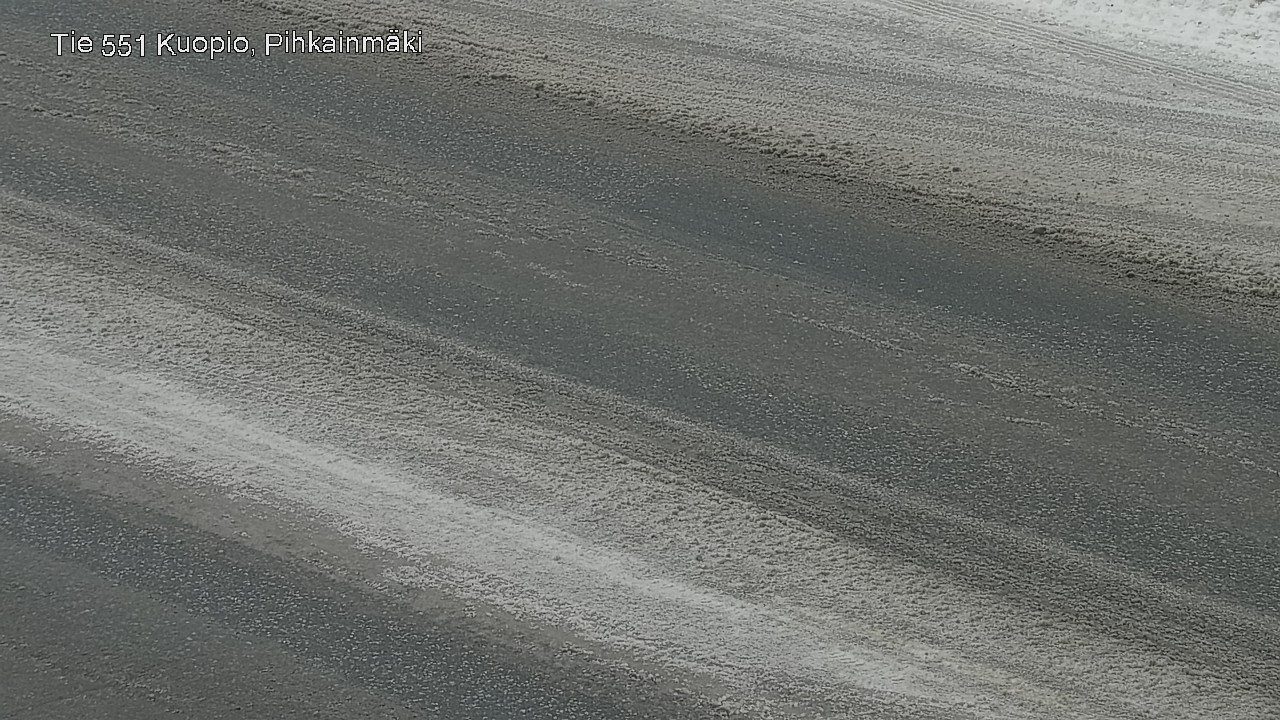 Weather Camera Image Road 551 Kuopio, Pihkainmäki, Kuopio, Pohjois-Savo