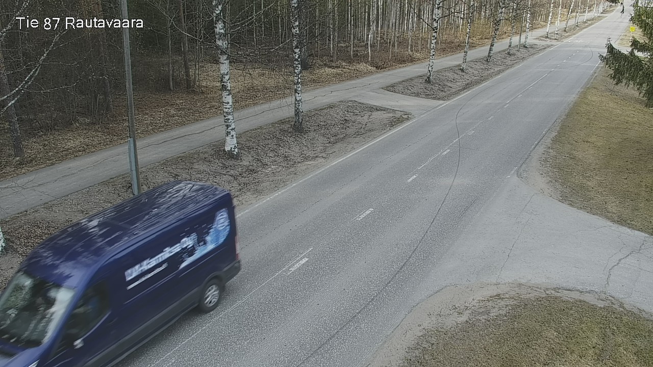 Weather Camera Image Väg 87 Rautavaara, Rautavaara, Pohjois-Savo