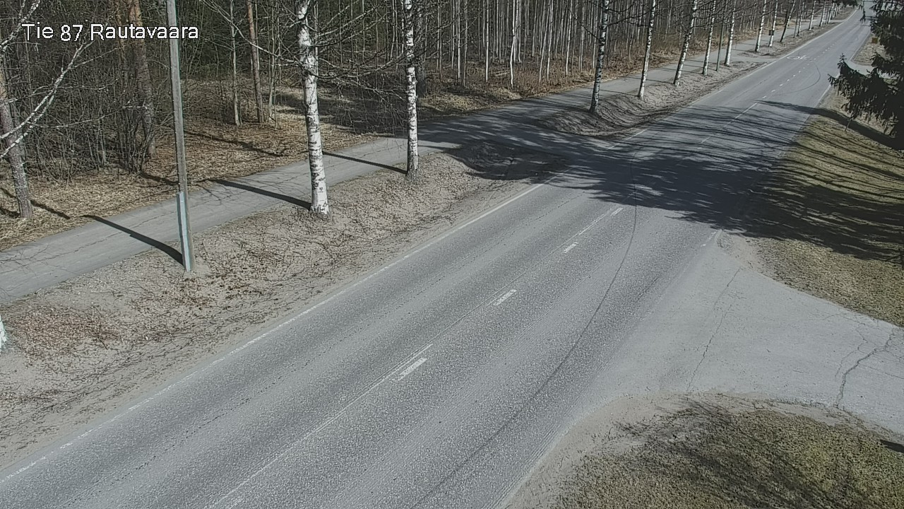 Weather Camera Image Väg 87 Rautavaara, Rautavaara, Pohjois-Savo