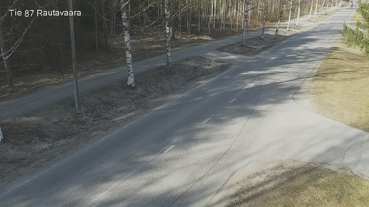 Weather Camera Image Väg 87 Rautavaara, Rautavaara, Pohjois-Savo