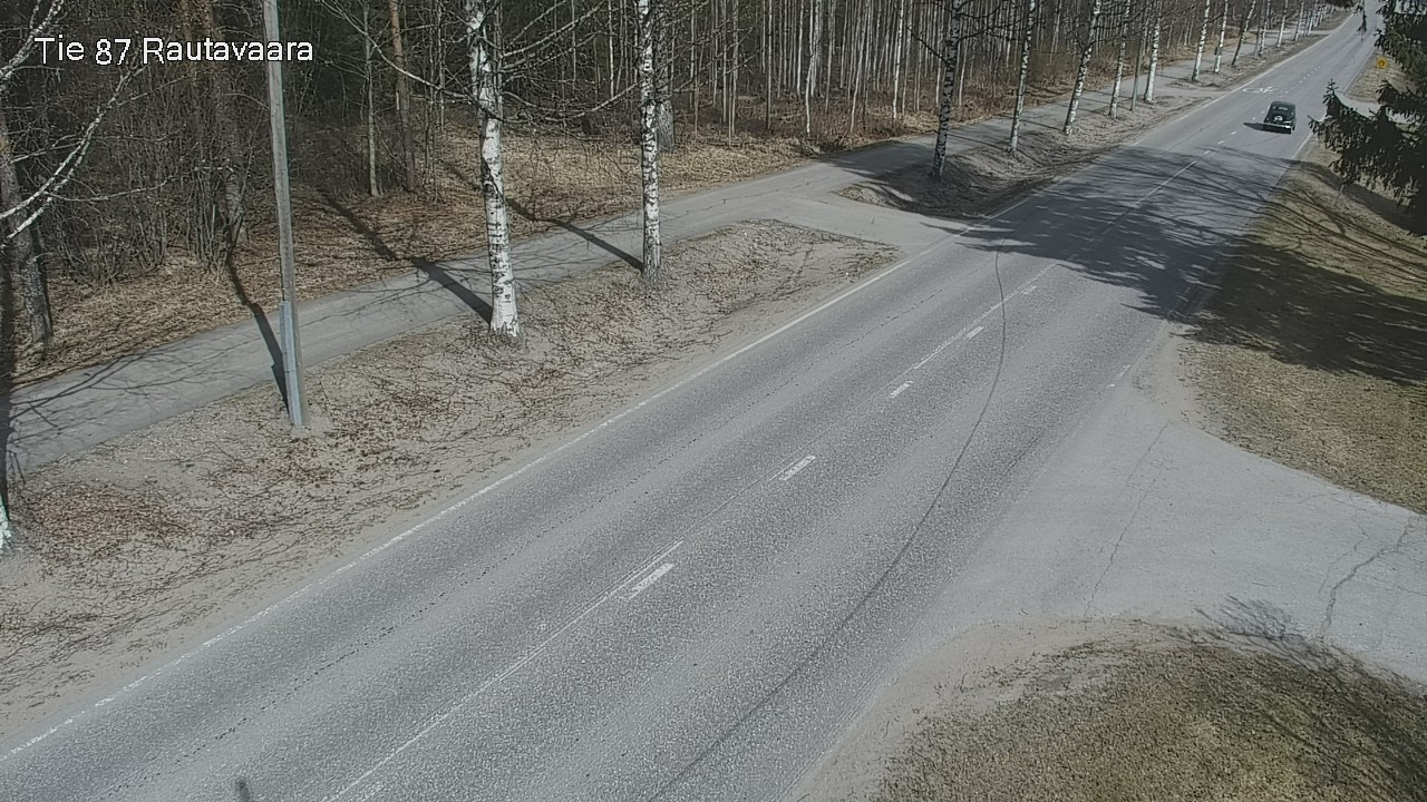 Weather Camera Image Väg 87 Rautavaara, Rautavaara, Pohjois-Savo