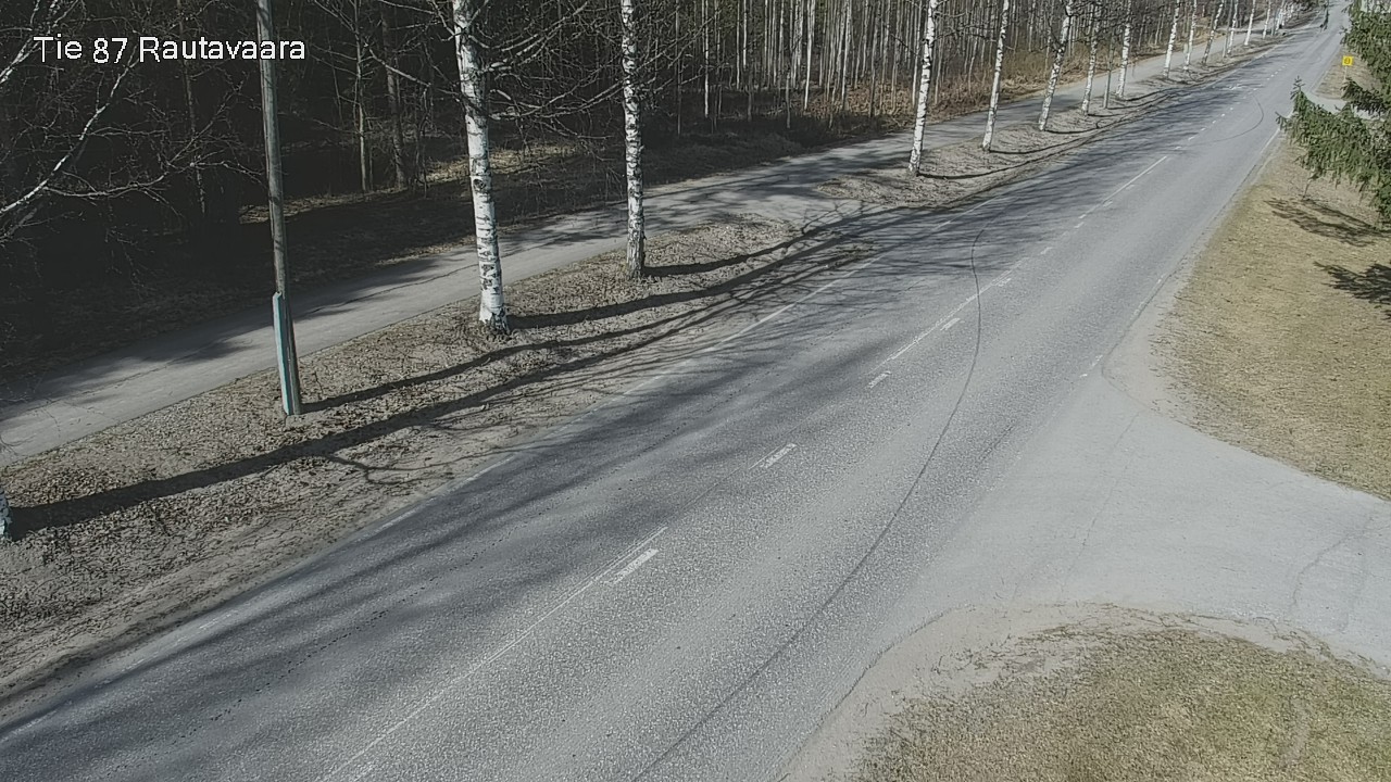 Weather Camera Image Väg 87 Rautavaara, Rautavaara, Pohjois-Savo