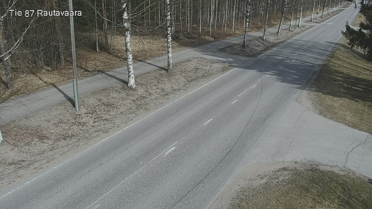 Weather Camera Image Väg 87 Rautavaara, Rautavaara, Pohjois-Savo