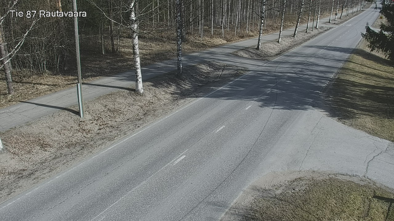 Weather Camera Image Väg 87 Rautavaara, Rautavaara, Pohjois-Savo