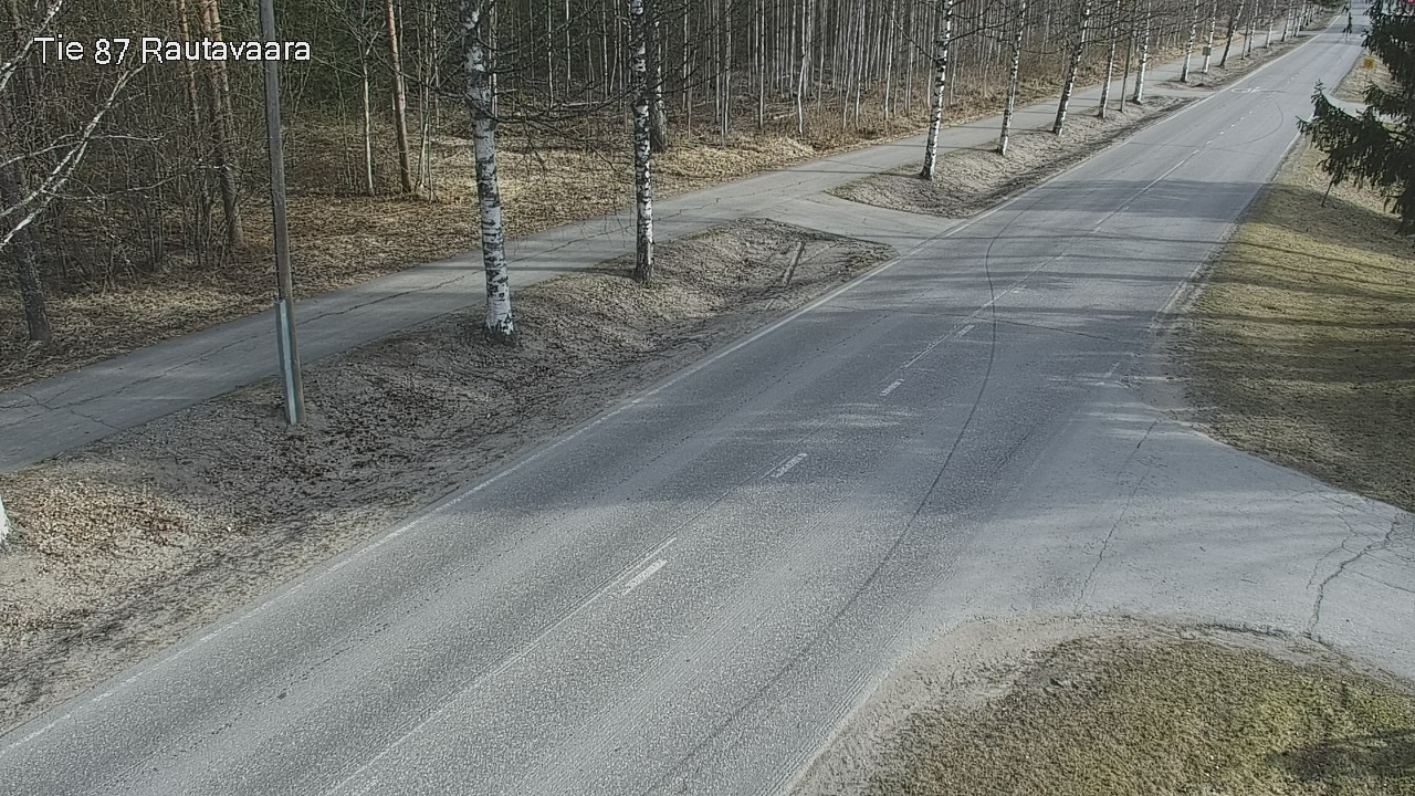 Weather Camera Image Väg 87 Rautavaara, Rautavaara, Pohjois-Savo