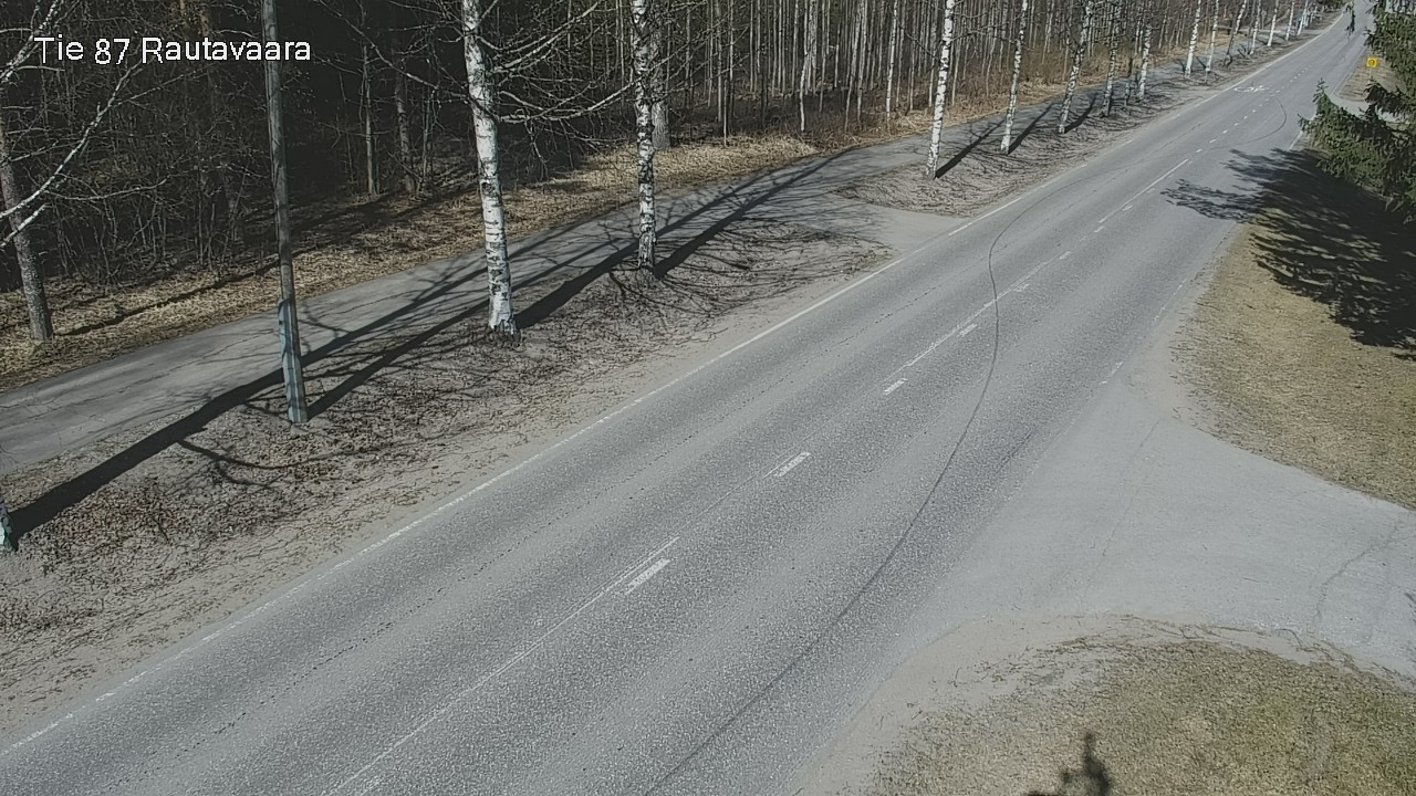 Weather Camera Image Väg 87 Rautavaara, Rautavaara, Pohjois-Savo