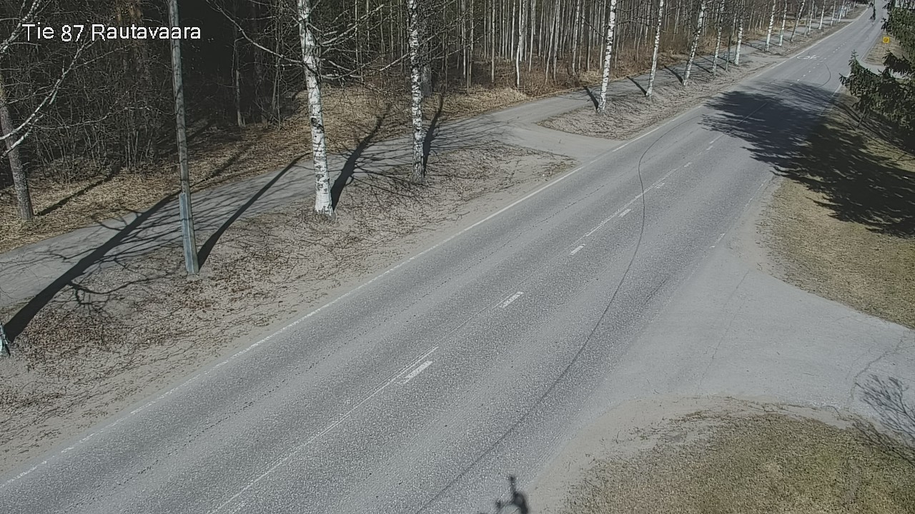 Weather Camera Image Väg 87 Rautavaara, Rautavaara, Pohjois-Savo