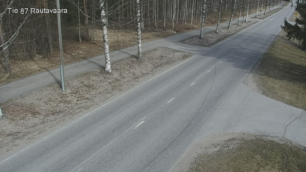 Weather Camera Image Väg 87 Rautavaara, Rautavaara, Pohjois-Savo