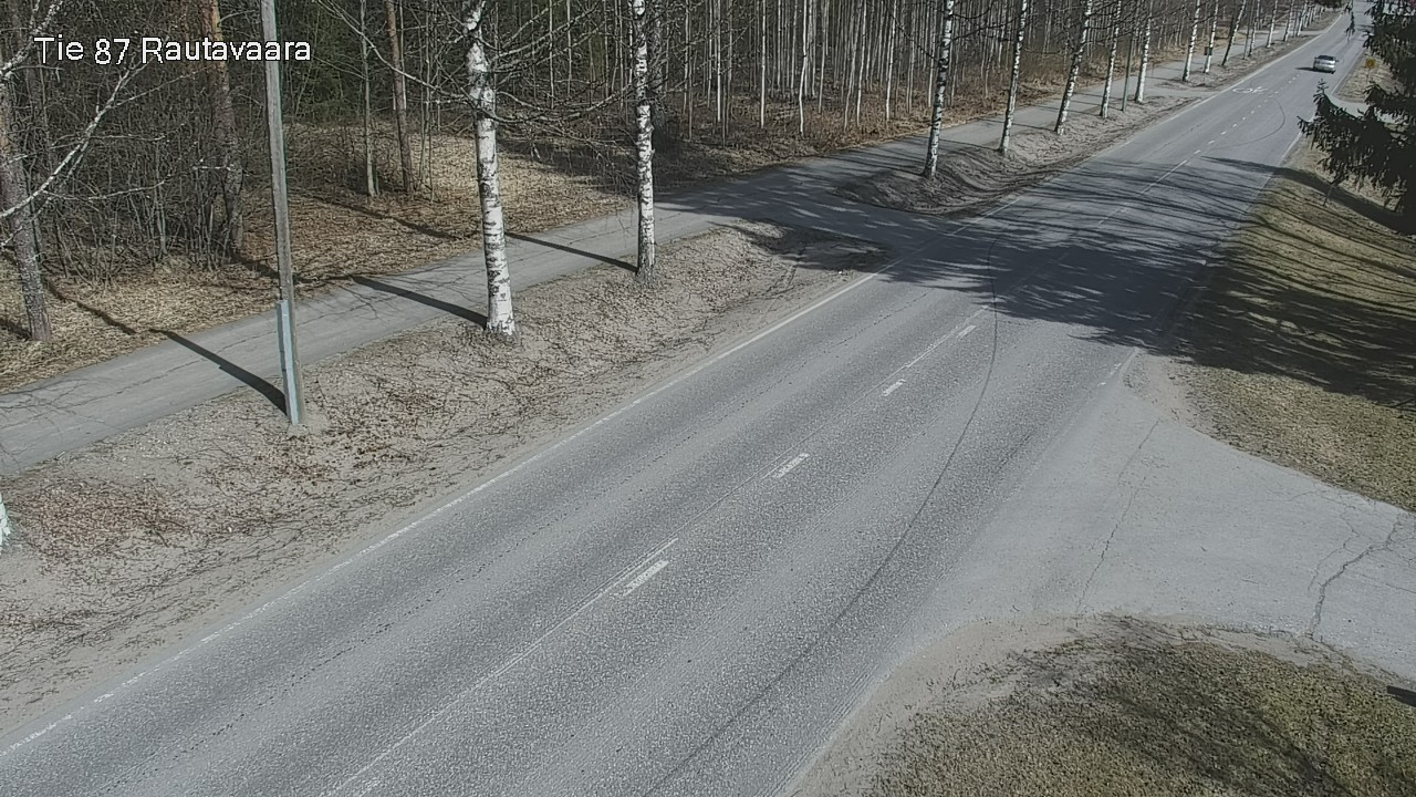 Weather Camera Image Väg 87 Rautavaara, Rautavaara, Pohjois-Savo