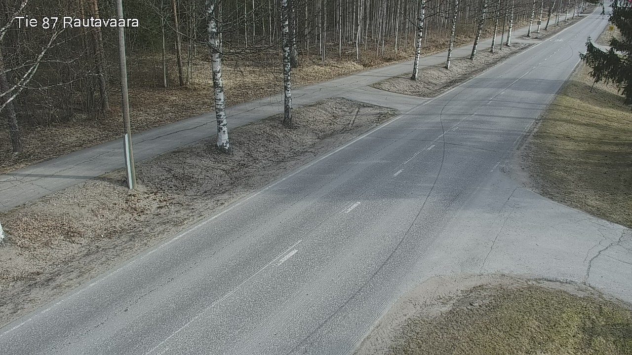 Weather Camera Image Väg 87 Rautavaara, Rautavaara, Pohjois-Savo