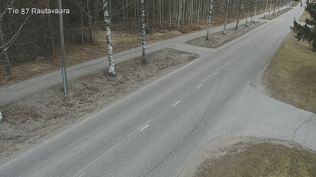 Weather Camera Image Väg 87 Rautavaara, Rautavaara, Pohjois-Savo