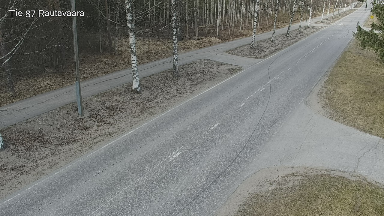 Weather Camera Image Väg 87 Rautavaara, Rautavaara, Pohjois-Savo
