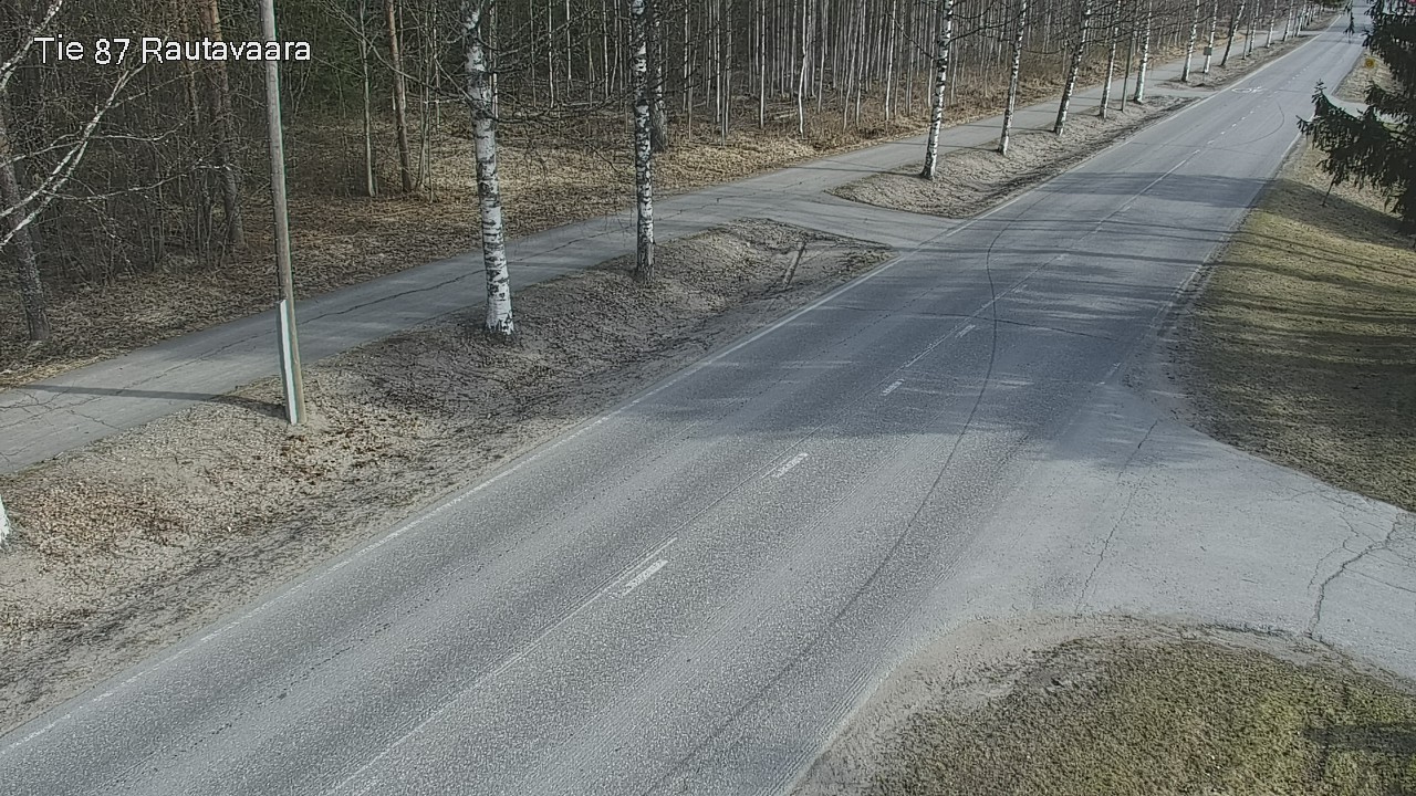 Weather Camera Image Väg 87 Rautavaara, Rautavaara, Pohjois-Savo