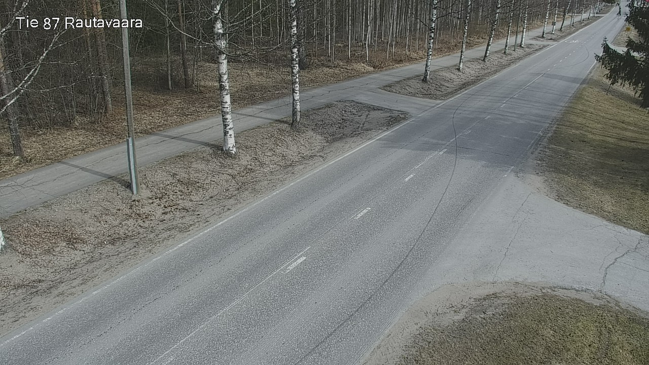 Weather Camera Image Väg 87 Rautavaara, Rautavaara, Pohjois-Savo